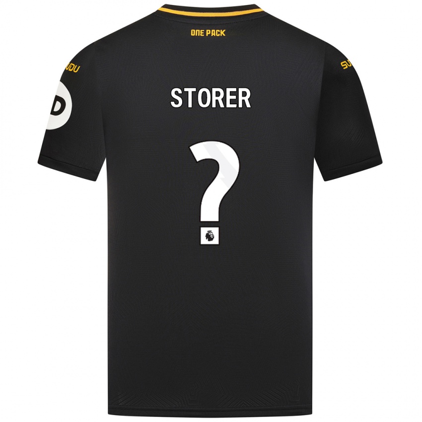 Kinder James Storer #0 Schwarz Auswärtstrikot Trikot 2024/25 T-Shirt Österreich