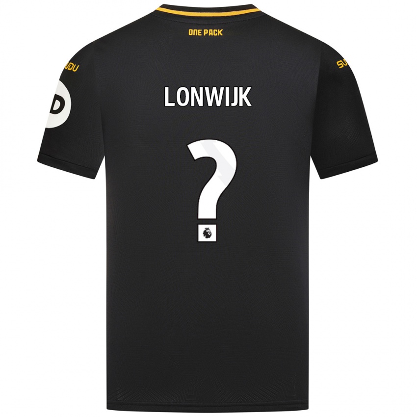 Kinder Nigel Lonwijk #0 Schwarz Auswärtstrikot Trikot 2024/25 T-Shirt Österreich