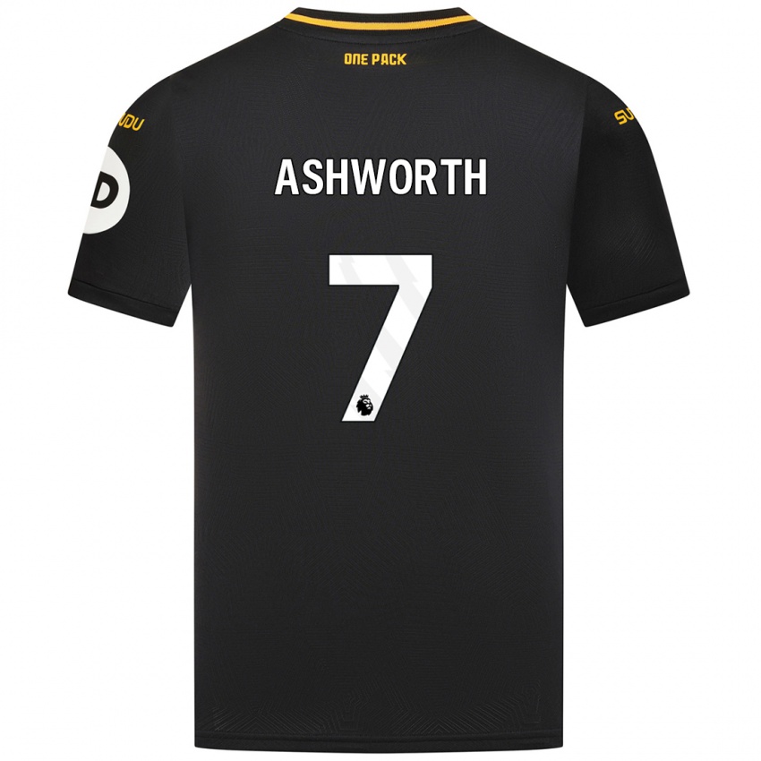 Kinder Fin Ashworth #7 Schwarz Auswärtstrikot Trikot 2024/25 T-Shirt Österreich