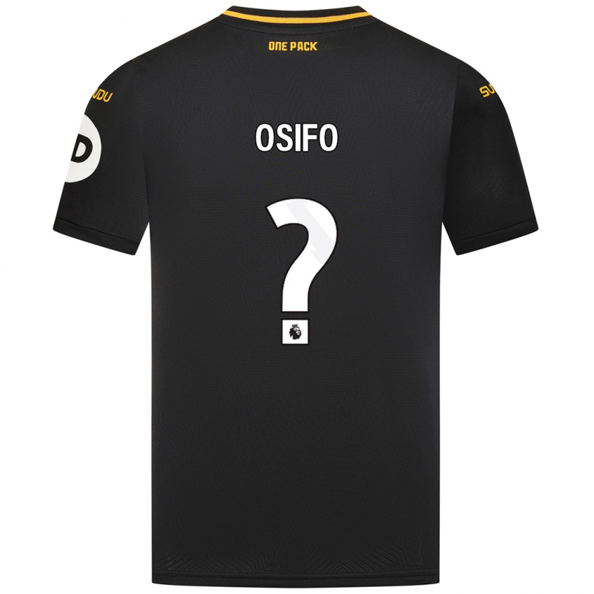 Kinder David Osifo #0 Schwarz Auswärtstrikot Trikot 2024/25 T-Shirt Österreich