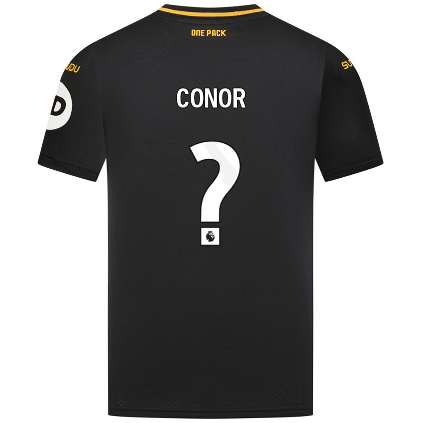 Kinder Conor Mcleod #0 Schwarz Auswärtstrikot Trikot 2024/25 T-Shirt Österreich