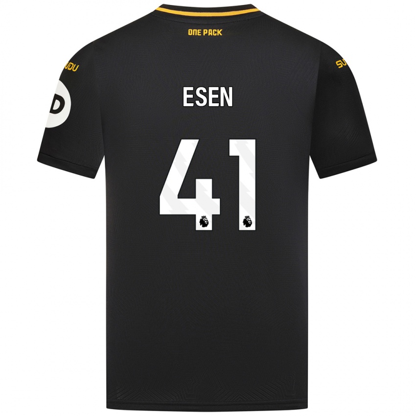 Kinder Josh Esen #41 Schwarz Auswärtstrikot Trikot 2024/25 T-Shirt Österreich