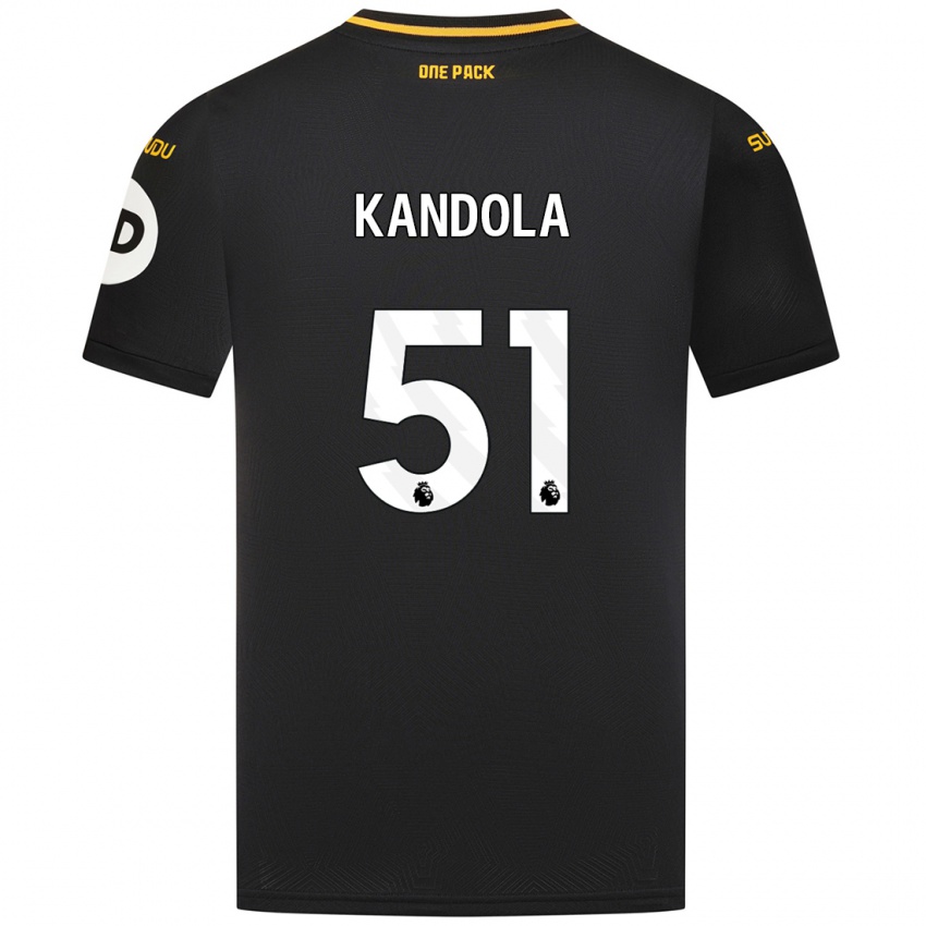 Kinder Kam Kandola #51 Schwarz Auswärtstrikot Trikot 2024/25 T-Shirt Österreich