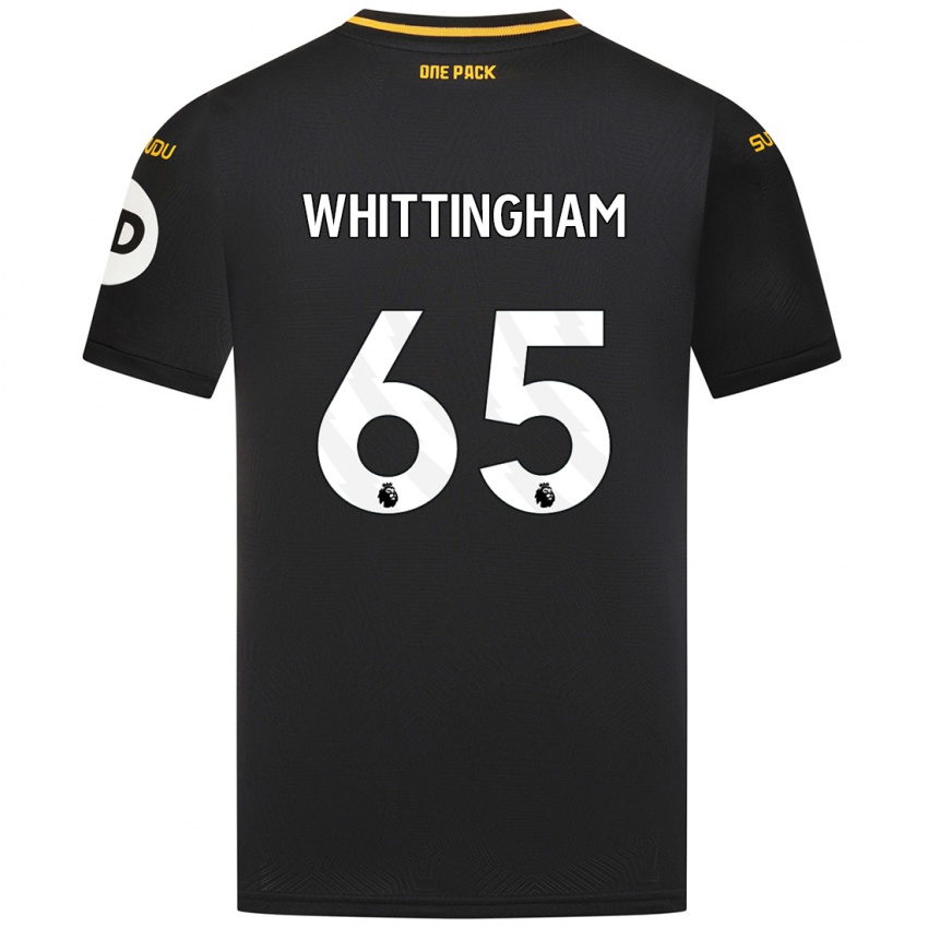 Kinder Matthew Whittingham #65 Schwarz Auswärtstrikot Trikot 2024/25 T-Shirt Österreich