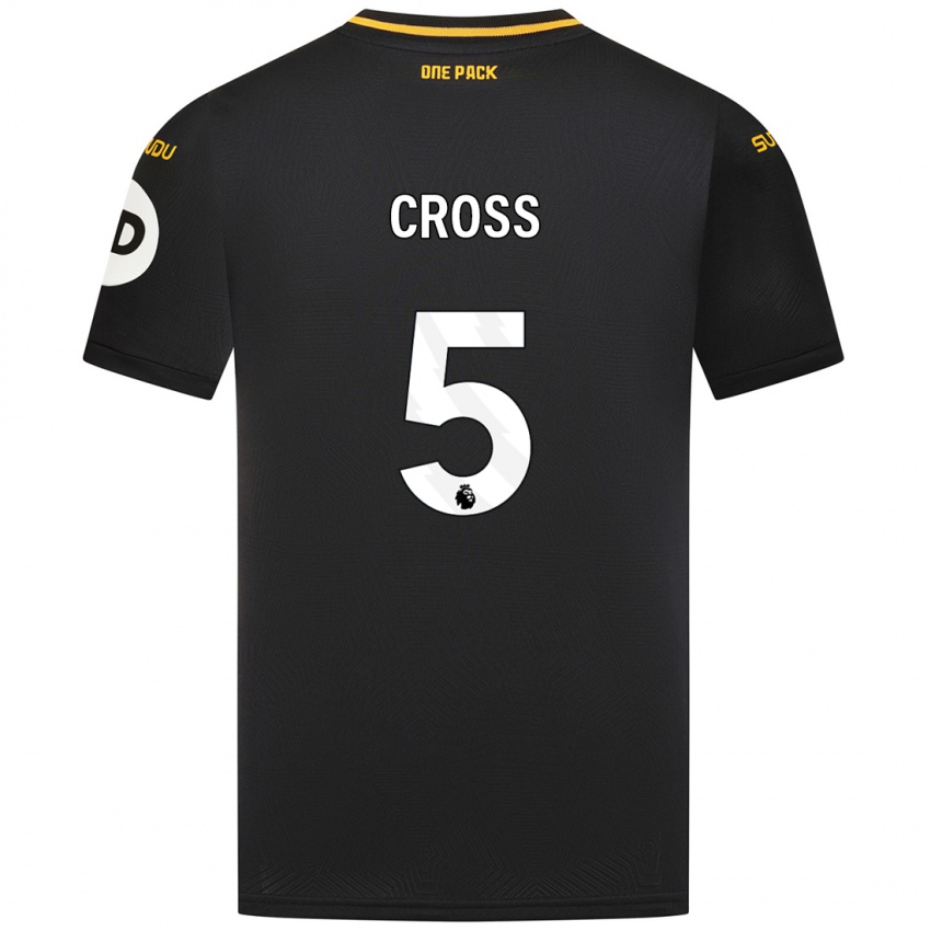 Kinder Emma Cross #5 Schwarz Auswärtstrikot Trikot 2024/25 T-Shirt Österreich