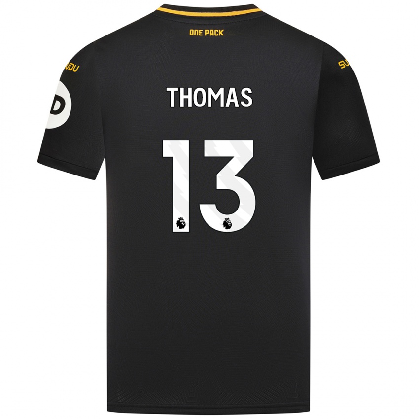 Kinder Bec Thomas #13 Schwarz Auswärtstrikot Trikot 2024/25 T-Shirt Österreich