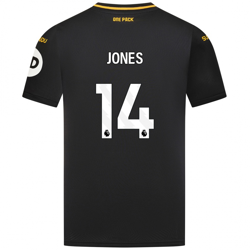 Kinder Meesha Dudley-Jones #14 Schwarz Auswärtstrikot Trikot 2024/25 T-Shirt Österreich