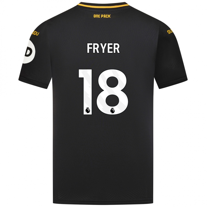 Kinder Hannah Fryer #18 Schwarz Auswärtstrikot Trikot 2024/25 T-Shirt Österreich