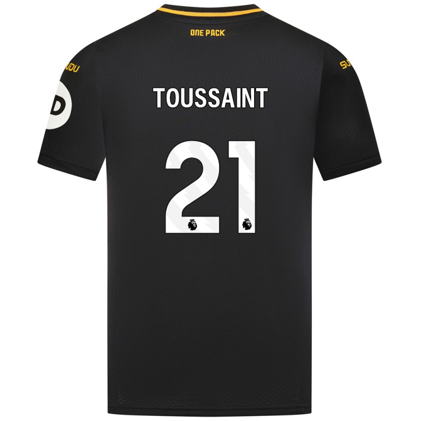 Kinder Destiney Toussaint #21 Schwarz Auswärtstrikot Trikot 2024/25 T-Shirt Österreich