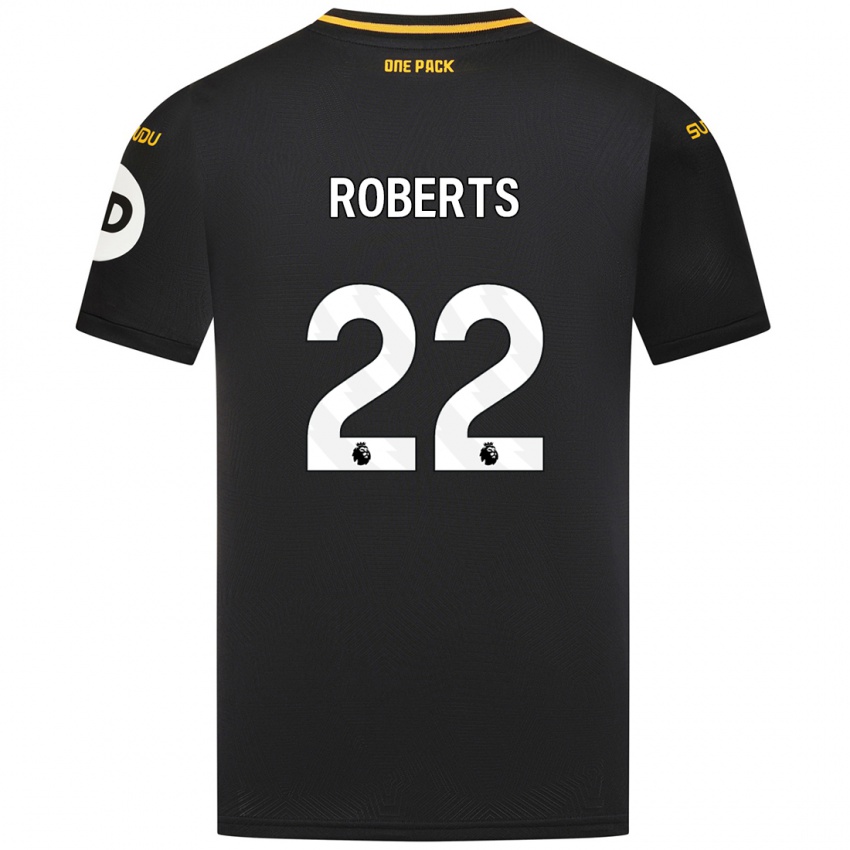 Kinder Beth Roberts #22 Schwarz Auswärtstrikot Trikot 2024/25 T-Shirt Österreich