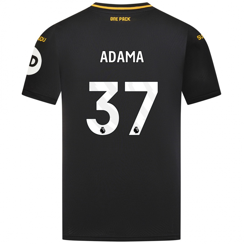 Kinder Adama Traore #37 Schwarz Auswärtstrikot Trikot 2024/25 T-Shirt Österreich