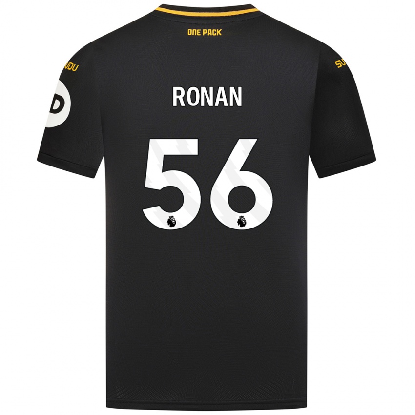 Kinder Connor Ronan #56 Schwarz Auswärtstrikot Trikot 2024/25 T-Shirt Österreich