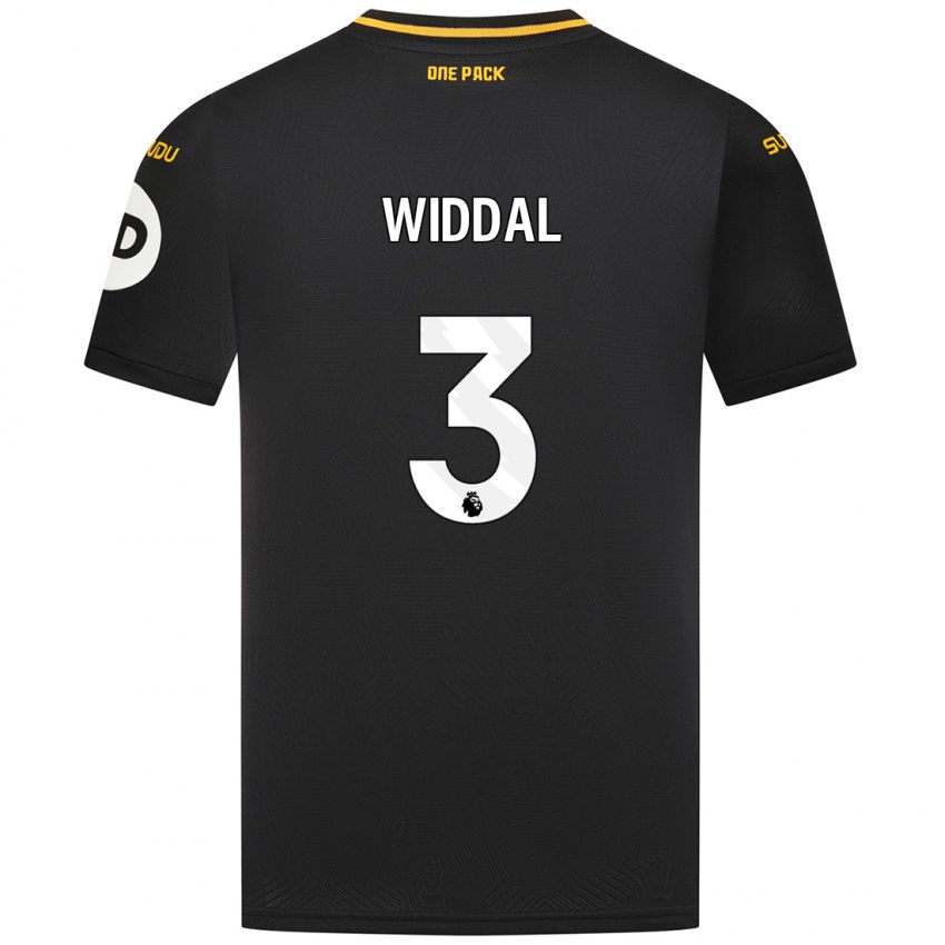 Kinder Natalie Widdal #3 Schwarz Auswärtstrikot Trikot 2024/25 T-Shirt Österreich