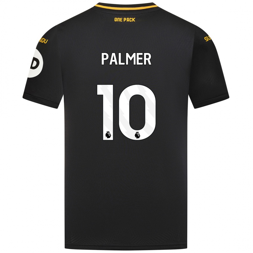 Kinder Jamila Palmer #10 Schwarz Auswärtstrikot Trikot 2024/25 T-Shirt Österreich