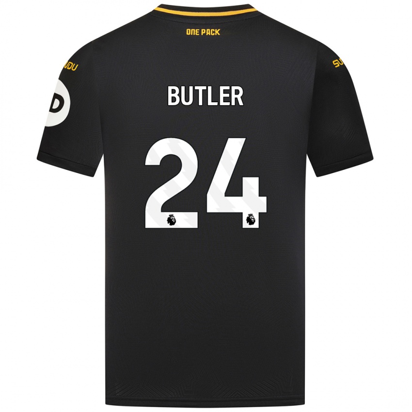 Kinder Elli Butler #24 Schwarz Auswärtstrikot Trikot 2024/25 T-Shirt Österreich