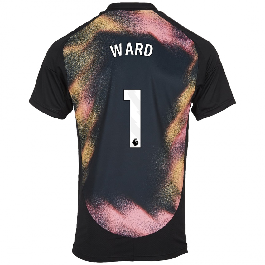 Kinder Danny Ward #1 Schwarz Weiß Auswärtstrikot Trikot 2024/25 T-Shirt Österreich