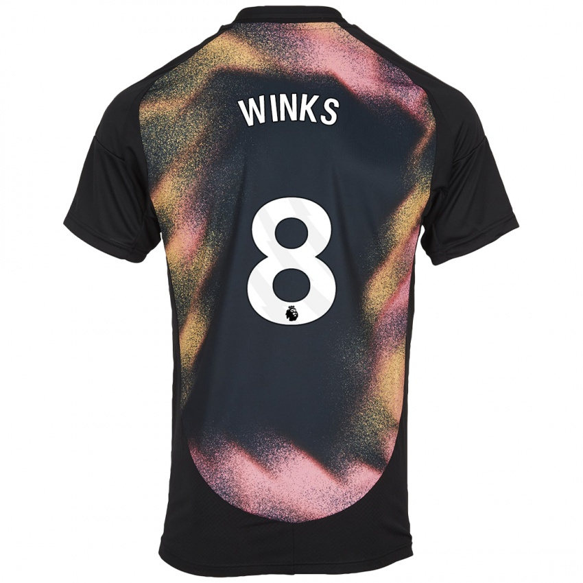 Kinder Harry Winks #8 Schwarz Weiß Auswärtstrikot Trikot 2024/25 T-Shirt Österreich