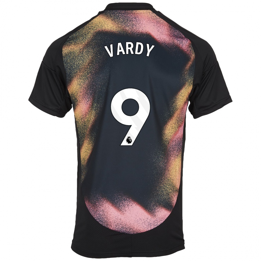 Kinder Jamie Vardy #9 Schwarz Weiß Auswärtstrikot Trikot 2024/25 T-Shirt Österreich