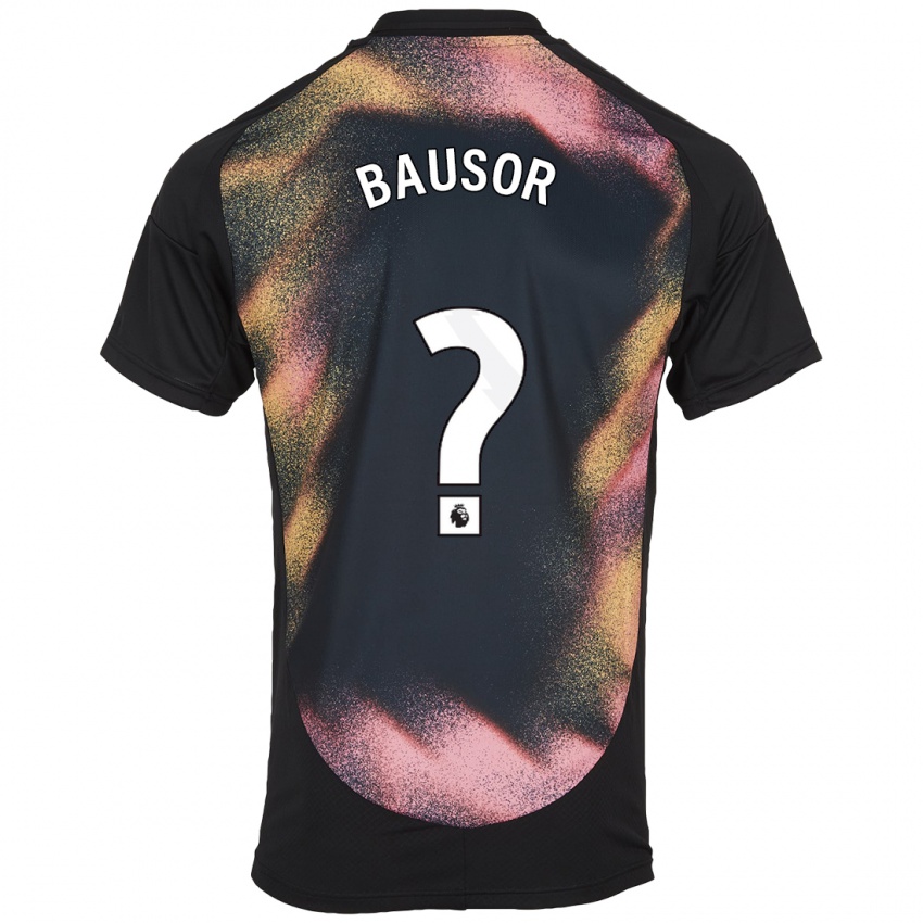 Kinder Stevie Bausor #0 Schwarz Weiß Auswärtstrikot Trikot 2024/25 T-Shirt Österreich