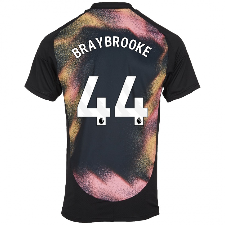 Kinder Sammy Braybrooke #44 Schwarz Weiß Auswärtstrikot Trikot 2024/25 T-Shirt Österreich