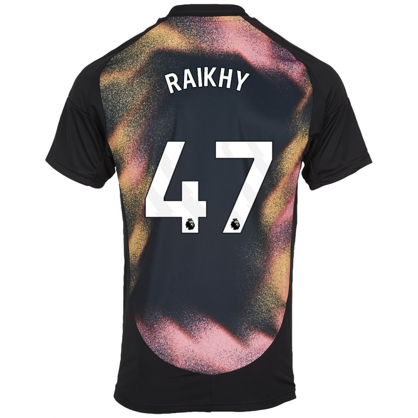 Kinder Arjan Raikhy #47 Schwarz Weiß Auswärtstrikot Trikot 2024/25 T-Shirt Österreich