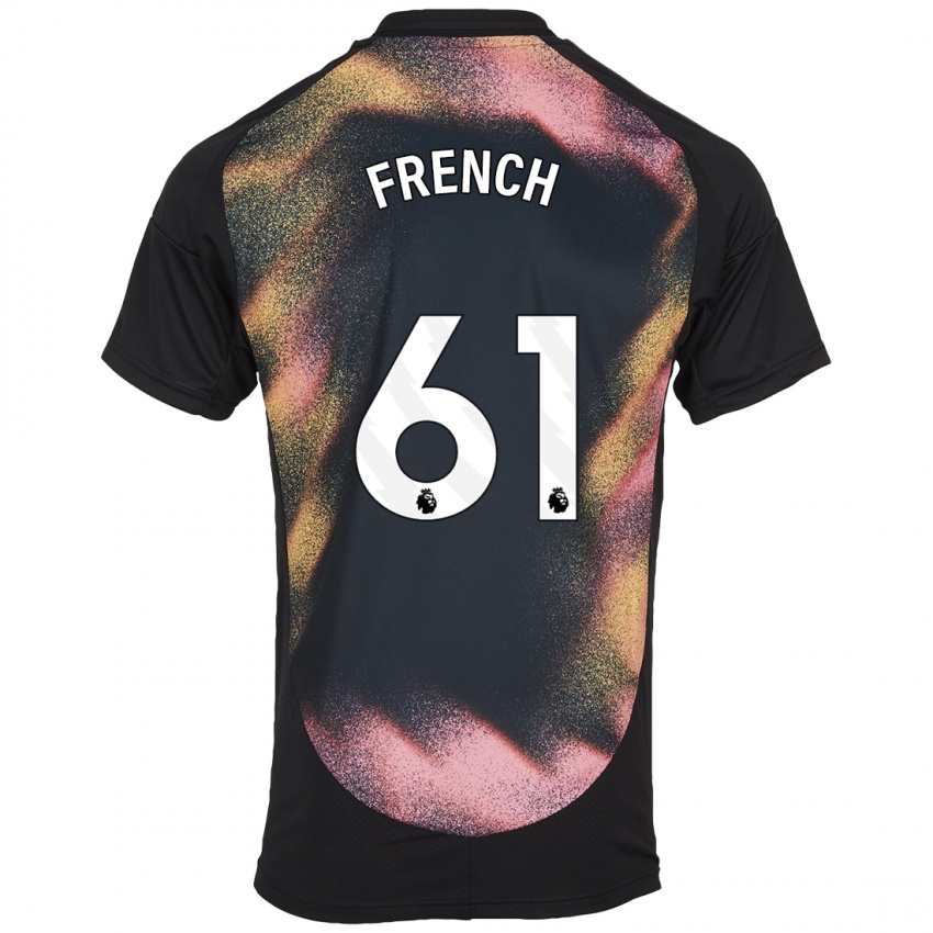 Kinder Harry French #61 Schwarz Weiß Auswärtstrikot Trikot 2024/25 T-Shirt Österreich