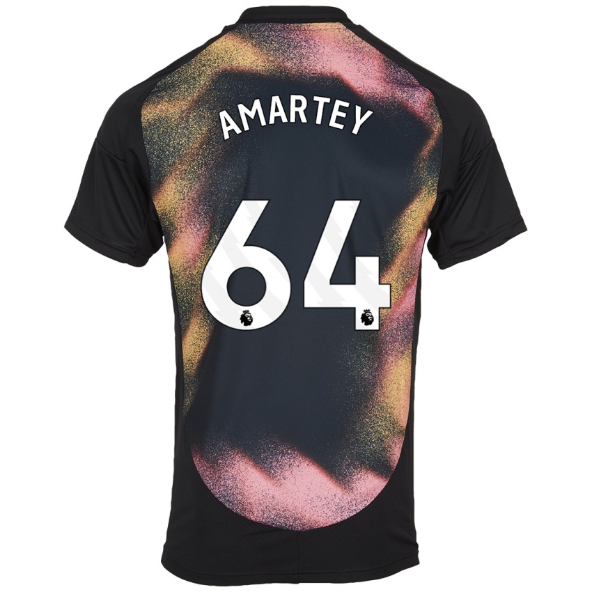 Kinder Bobby Amartey #64 Schwarz Weiß Auswärtstrikot Trikot 2024/25 T-Shirt Österreich