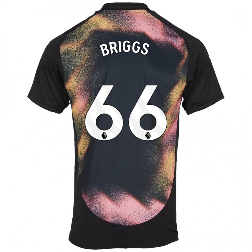 Kinder Logan Briggs #66 Schwarz Weiß Auswärtstrikot Trikot 2024/25 T-Shirt Österreich