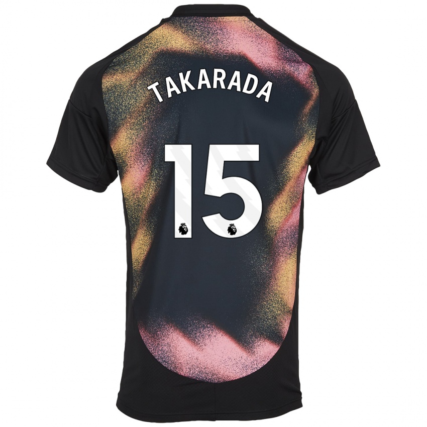 Kinder Saori Takarada #15 Schwarz Weiß Auswärtstrikot Trikot 2024/25 T-Shirt Österreich