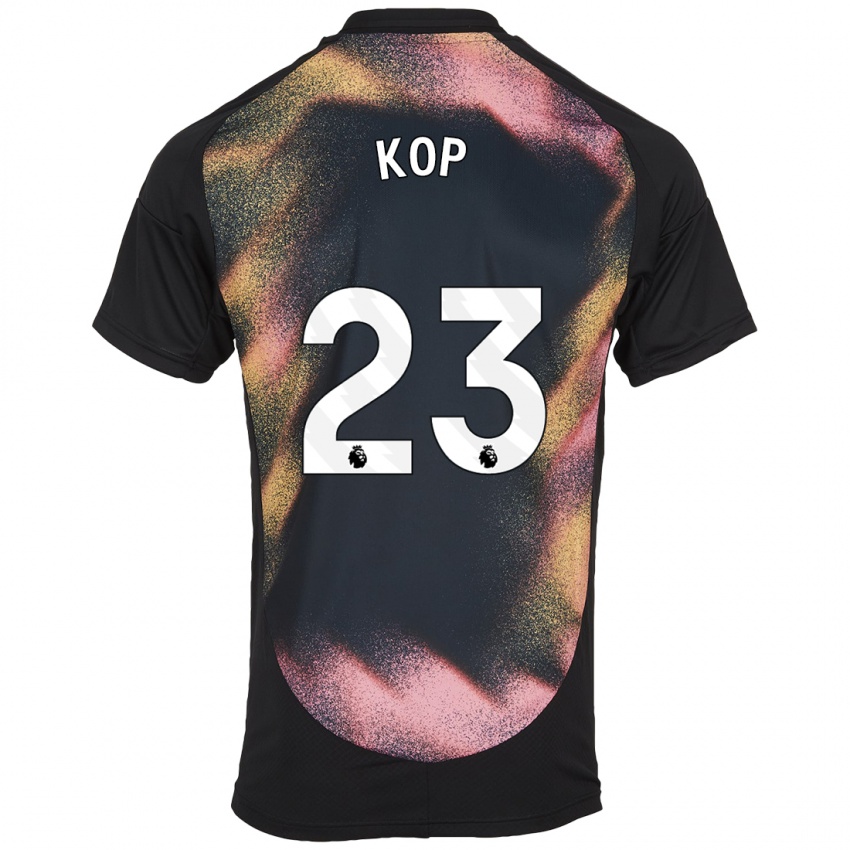 Kinder Lize Kop #23 Schwarz Weiß Auswärtstrikot Trikot 2024/25 T-Shirt Österreich