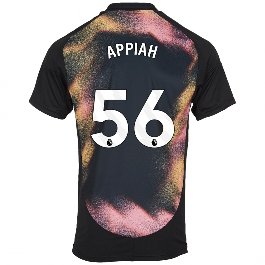 Kinder Paul Appiah #56 Schwarz Weiß Auswärtstrikot Trikot 2024/25 T-Shirt Österreich