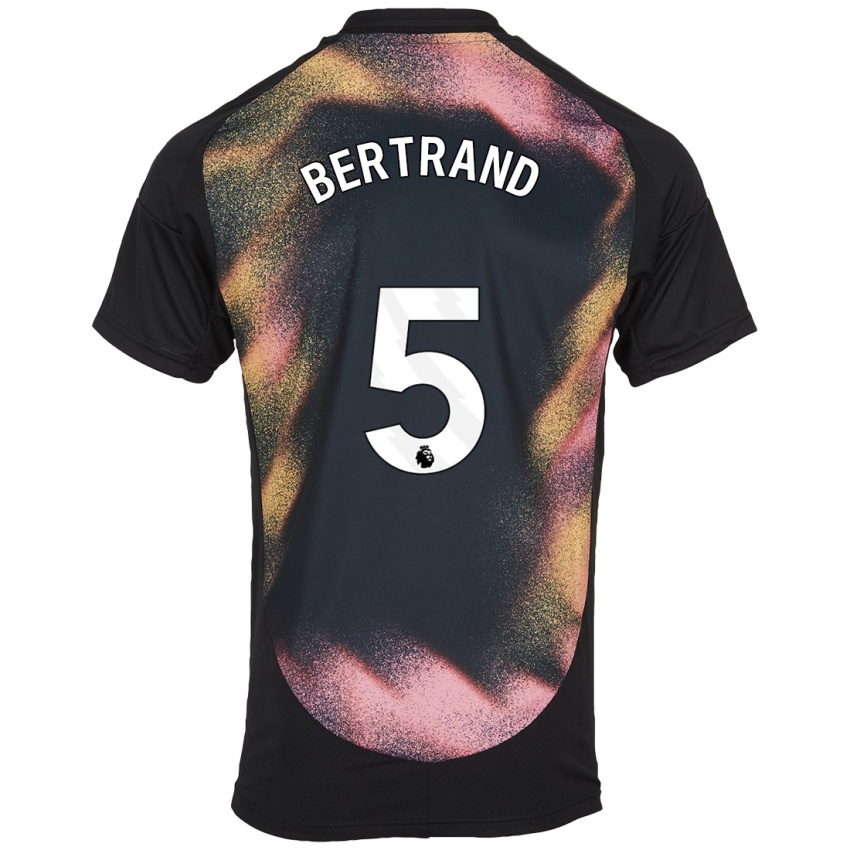 Kinder Ryan Bertrand #5 Schwarz Weiß Auswärtstrikot Trikot 2024/25 T-Shirt Österreich