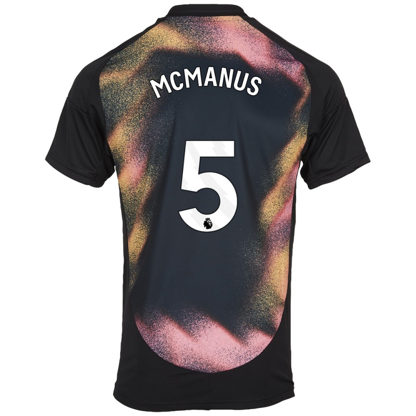 Kinder Abbie Mcmanus #5 Schwarz Weiß Auswärtstrikot Trikot 2024/25 T-Shirt Österreich