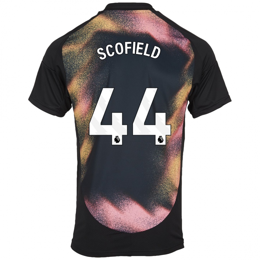 Kinder Connie Scofield #44 Schwarz Weiß Auswärtstrikot Trikot 2024/25 T-Shirt Österreich