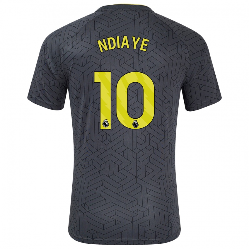 Kinder Iliman Ndiaye #10 Schwarz Gelb Auswärtstrikot Trikot 2024/25 T-Shirt Österreich