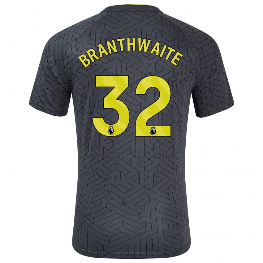 Kinder Jarrad Branthwaite #32 Schwarz Gelb Auswärtstrikot Trikot 2024/25 T-Shirt Österreich