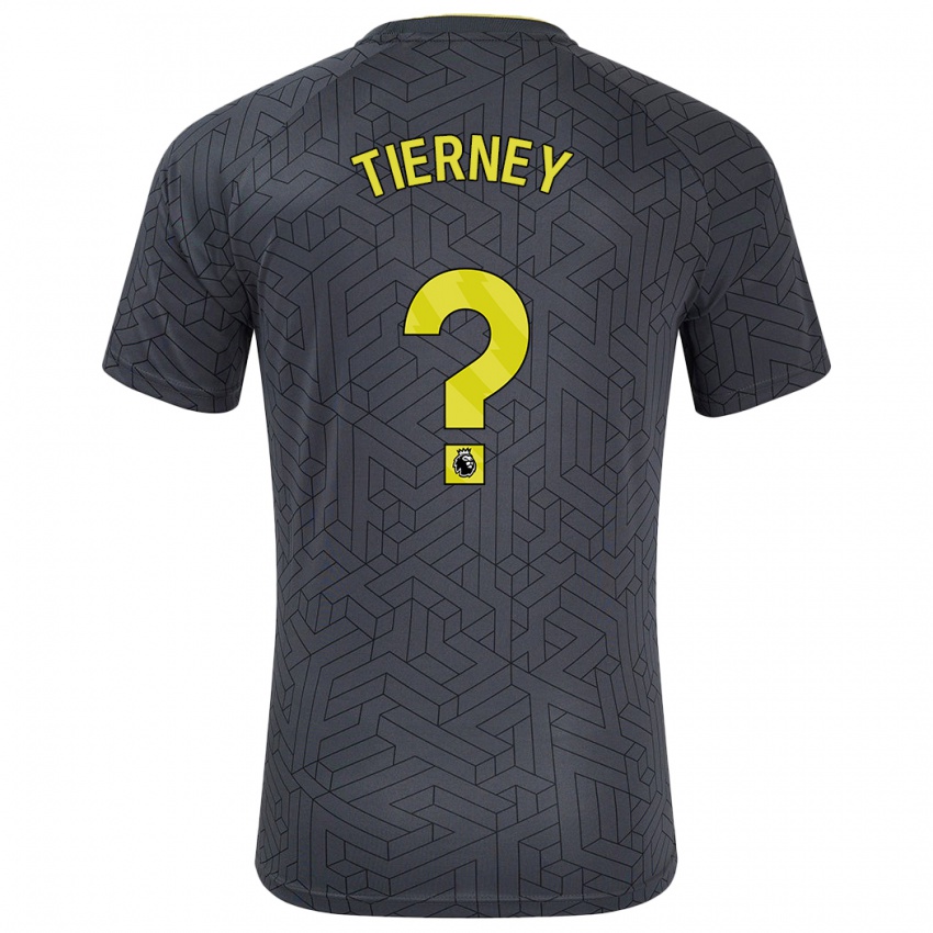 Kinder Jack Tierney #0 Schwarz Gelb Auswärtstrikot Trikot 2024/25 T-Shirt Österreich