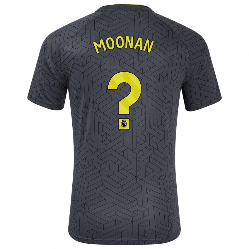 Kinder Bradley Moonan #0 Schwarz Gelb Auswärtstrikot Trikot 2024/25 T-Shirt Österreich