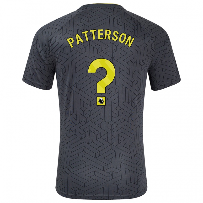 Kinder Jack Patterson #0 Schwarz Gelb Auswärtstrikot Trikot 2024/25 T-Shirt Österreich