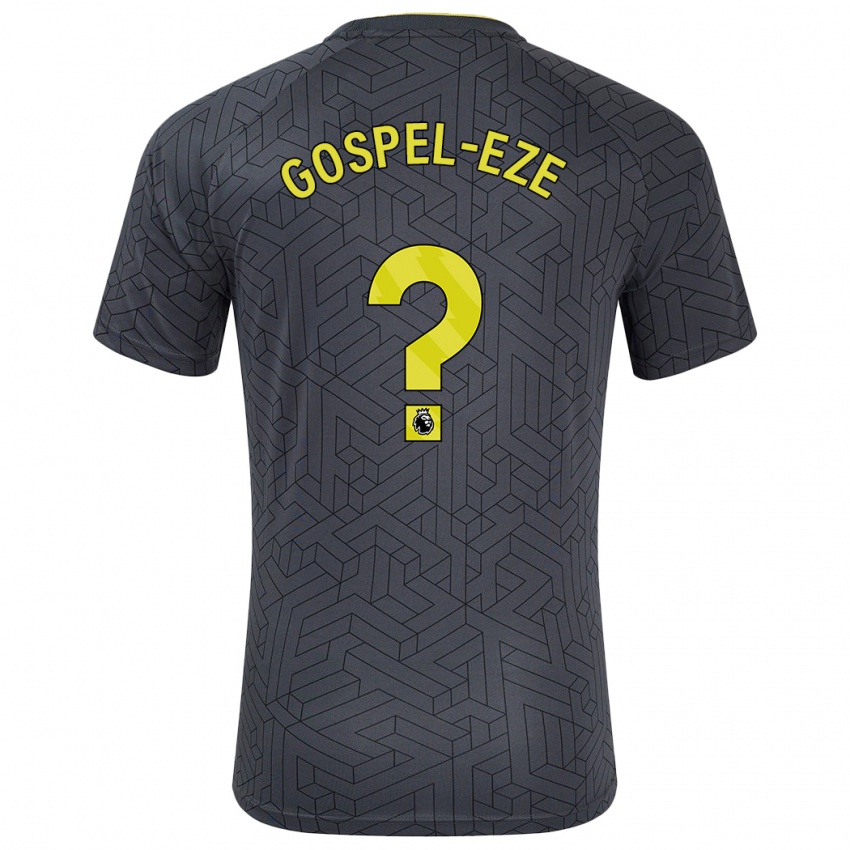 Kinder Goodness Gospel-Eze #0 Schwarz Gelb Auswärtstrikot Trikot 2024/25 T-Shirt Österreich