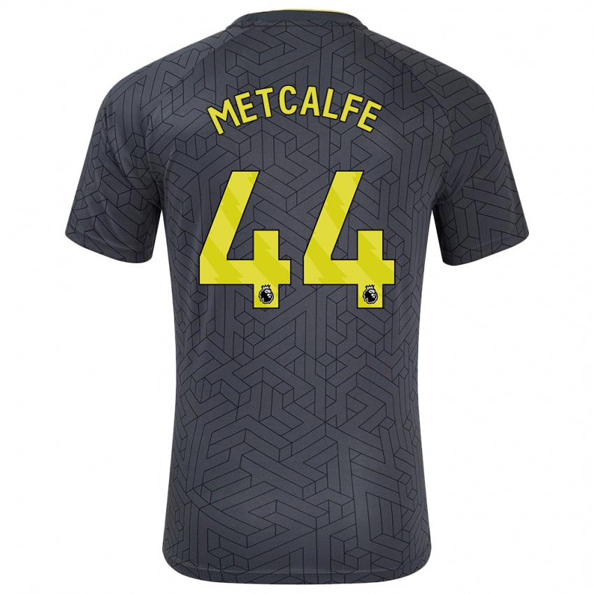 Kinder Jenson Metcalfe #44 Schwarz Gelb Auswärtstrikot Trikot 2024/25 T-Shirt Österreich