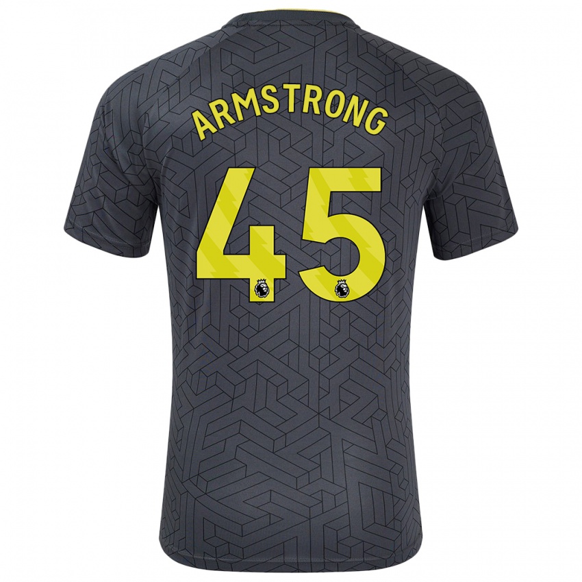 Kinder Harrison Armstrong #45 Schwarz Gelb Auswärtstrikot Trikot 2024/25 T-Shirt Österreich