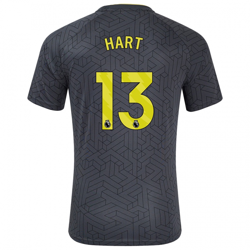 Kinder Libby Hart #13 Schwarz Gelb Auswärtstrikot Trikot 2024/25 T-Shirt Österreich