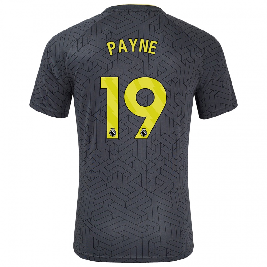 Kinder Heather Payne #19 Schwarz Gelb Auswärtstrikot Trikot 2024/25 T-Shirt Österreich