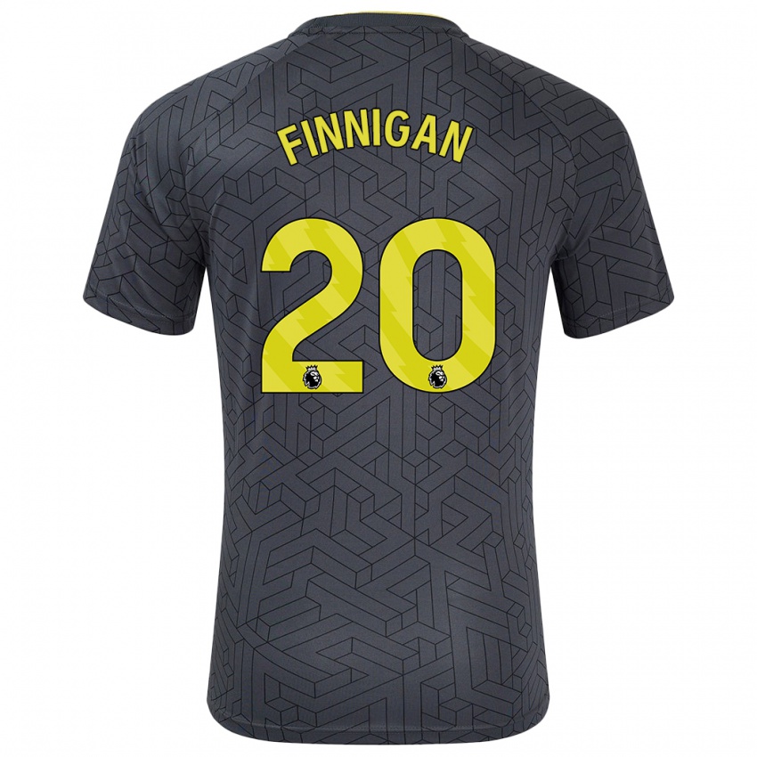 Kinder Megan Finnigan #20 Schwarz Gelb Auswärtstrikot Trikot 2024/25 T-Shirt Österreich