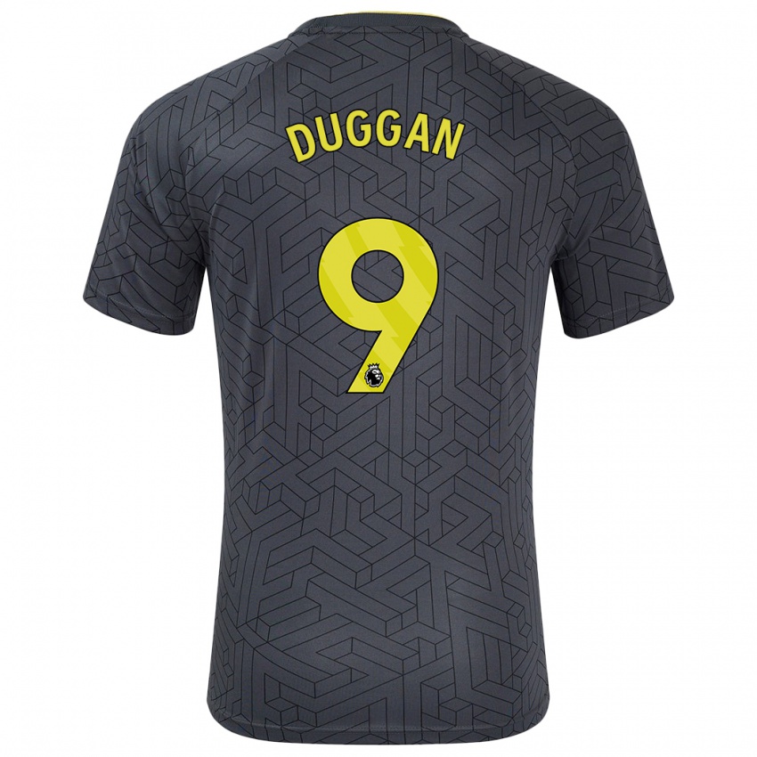 Kinder Toni Duggan #9 Schwarz Gelb Auswärtstrikot Trikot 2024/25 T-Shirt Österreich