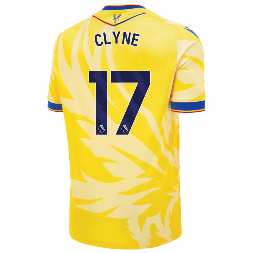 Kinder Nathaniel Clyne #17 Gelb Auswärtstrikot Trikot 2024/25 T-Shirt Österreich