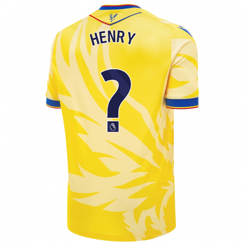 Kinder Zack Henry #0 Gelb Auswärtstrikot Trikot 2024/25 T-Shirt Österreich