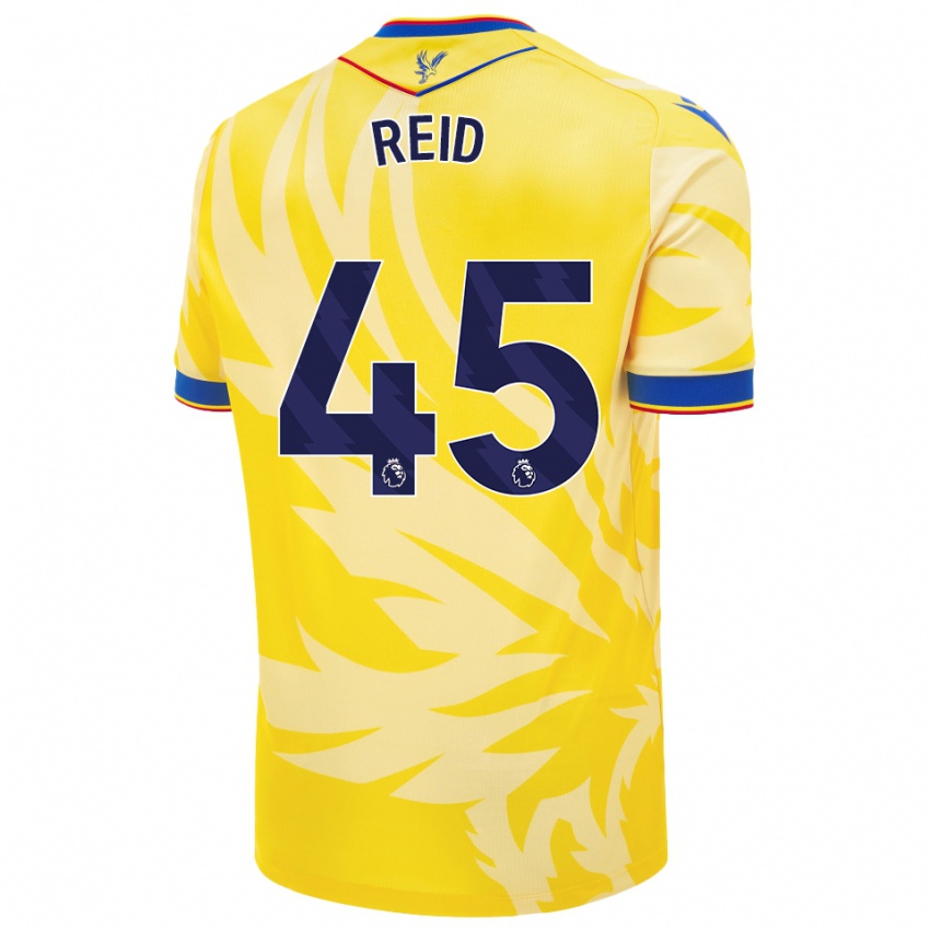 Kinder Dylan Reid #45 Gelb Auswärtstrikot Trikot 2024/25 T-Shirt Österreich