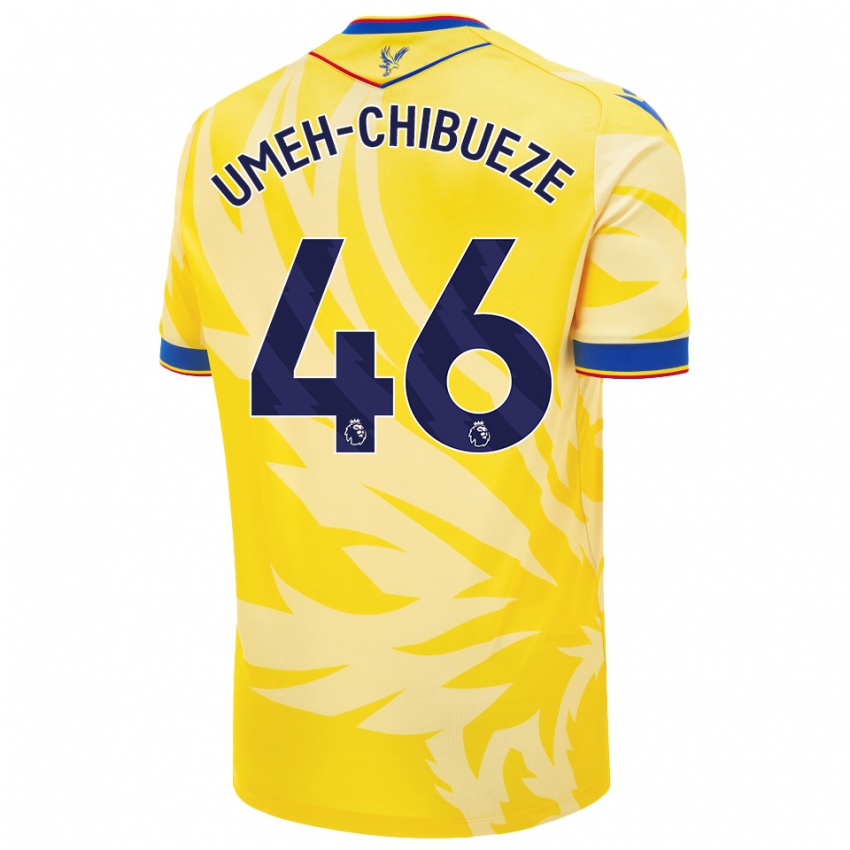 Kinder Franco Umeh-Chibueze #46 Gelb Auswärtstrikot Trikot 2024/25 T-Shirt Österreich